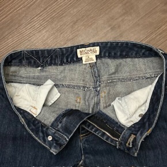 Michael Kors Wide Straight Leg Women's Mid-rise Jeans Sz 4 - Picture 2 of 12